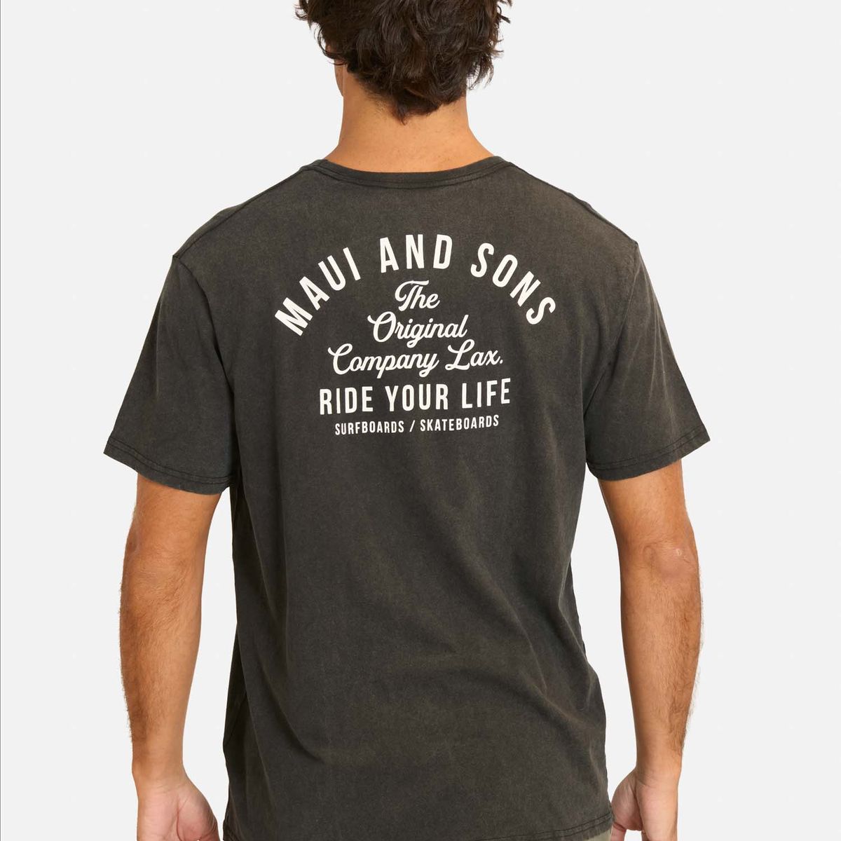 MAUI AND SONS - Polera MC Dilis Negro Hombre Maui And Sons