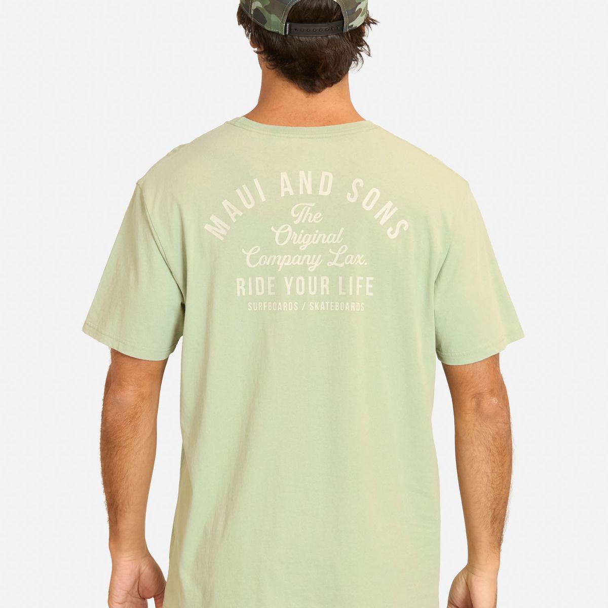 MAUI AND SONS - Polera MC Dilis Verde Hombre Maui And Sons