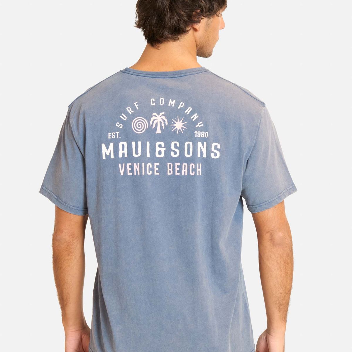 MAUI AND SONS - Polera MC Divaza Azul Hombre Maui And Sons