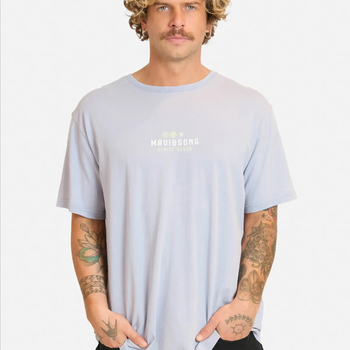MAUI AND SONS - Polera MC Divaza Morado Hombre Maui And Sons