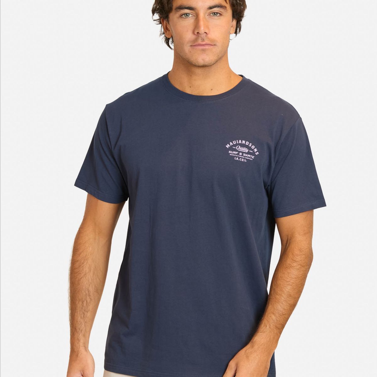 MAUI AND SONS - Polera MC Fema Azul Hombre Maui And Sons