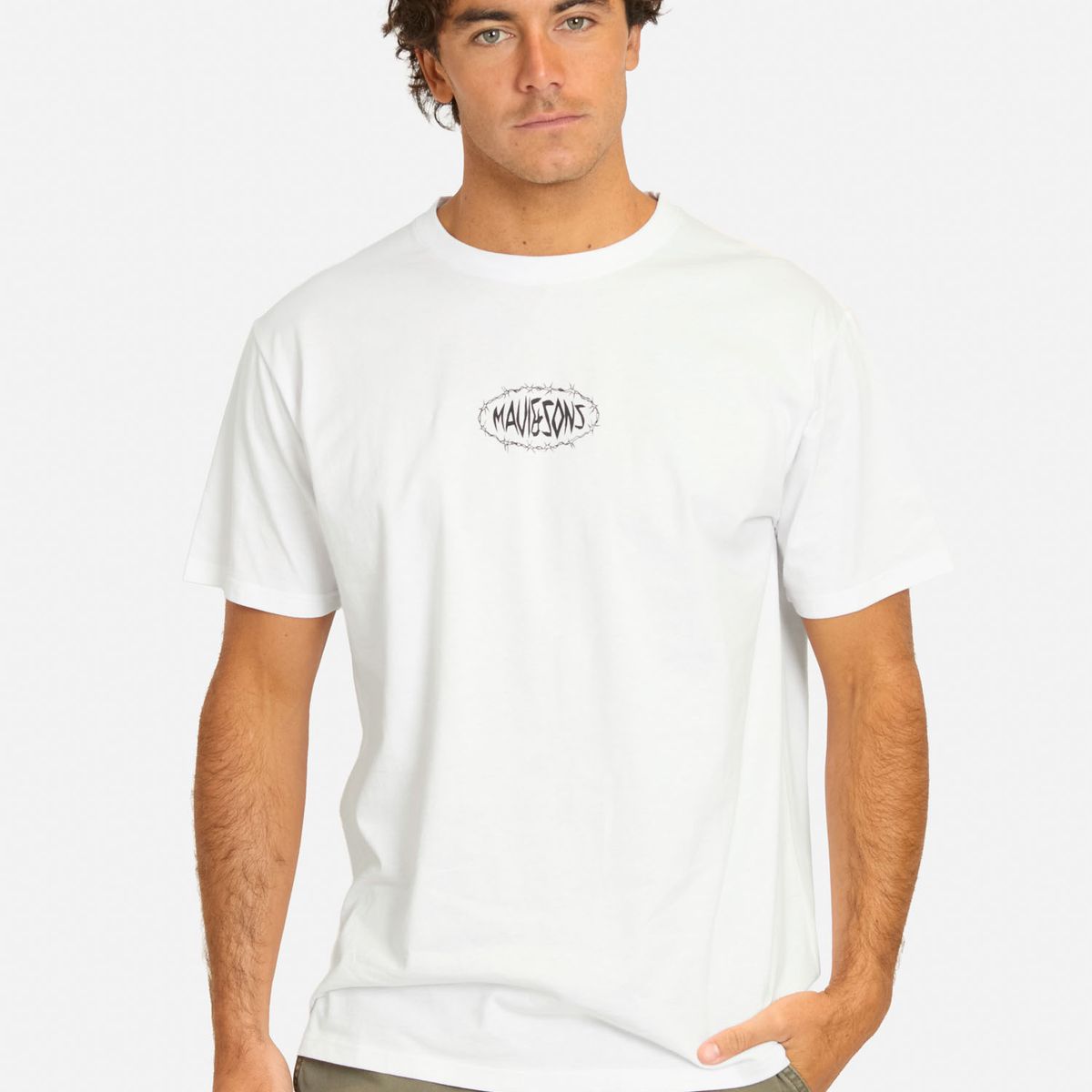 MAUI AND SONS - Polera MC Feneyo Blanco Hombre Maui And Sons