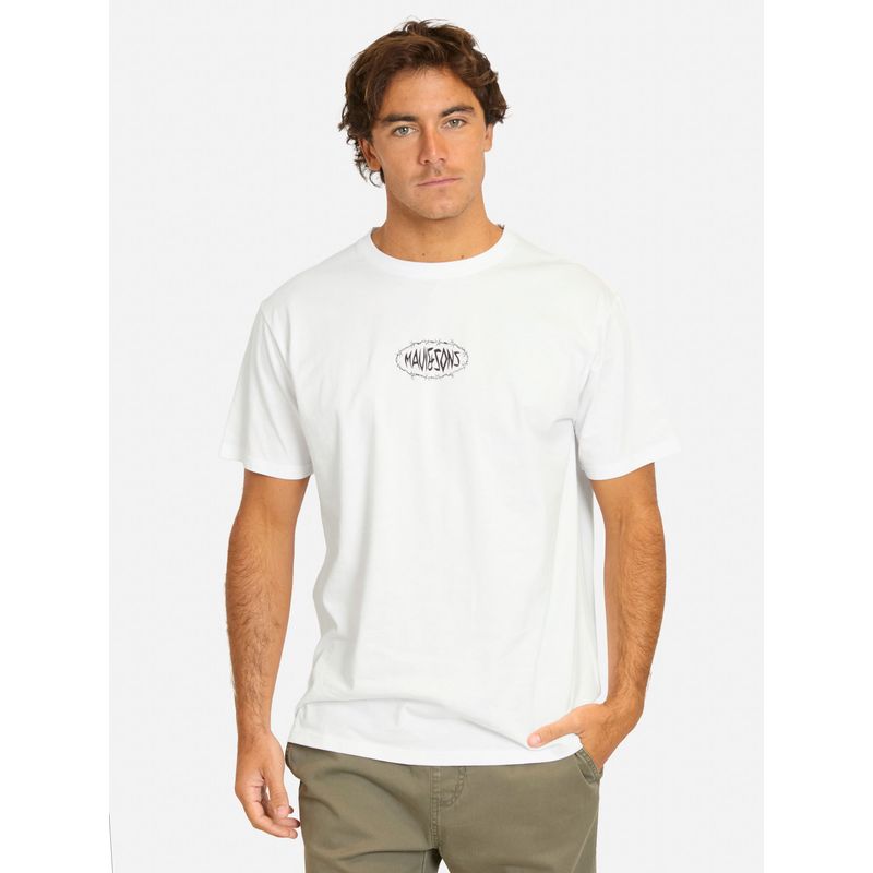 MAUI AND SONS - Polera MC Feneyo Blanco Hombre Maui And Sons
