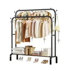 GENERICO - Colgador de Ropa de 2 Niveles con Capacidad de 35 kg