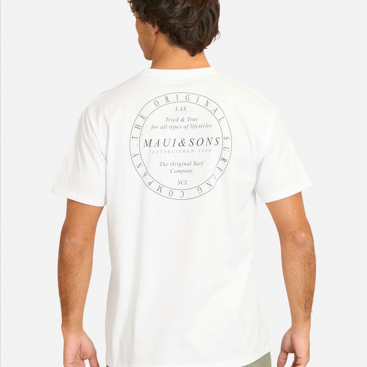 MAUI AND SONS - Polera MC Faluz Blanco Hombre Maui And Sons