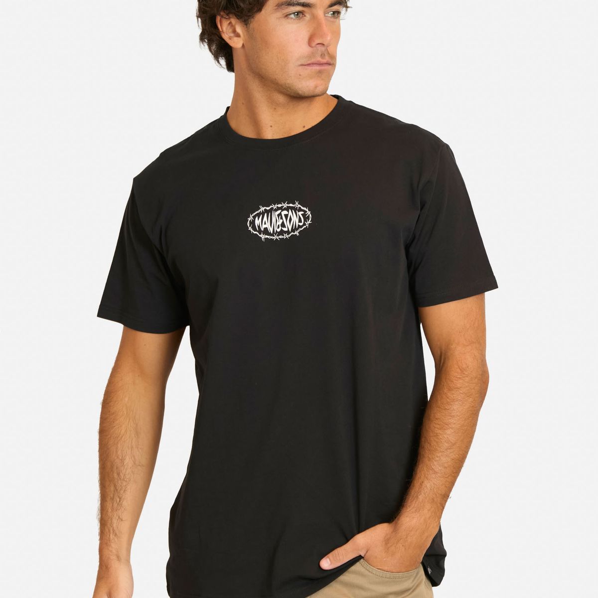 MAUI AND SONS - Polera MC Feneyo Negro Hombre Maui And Sons