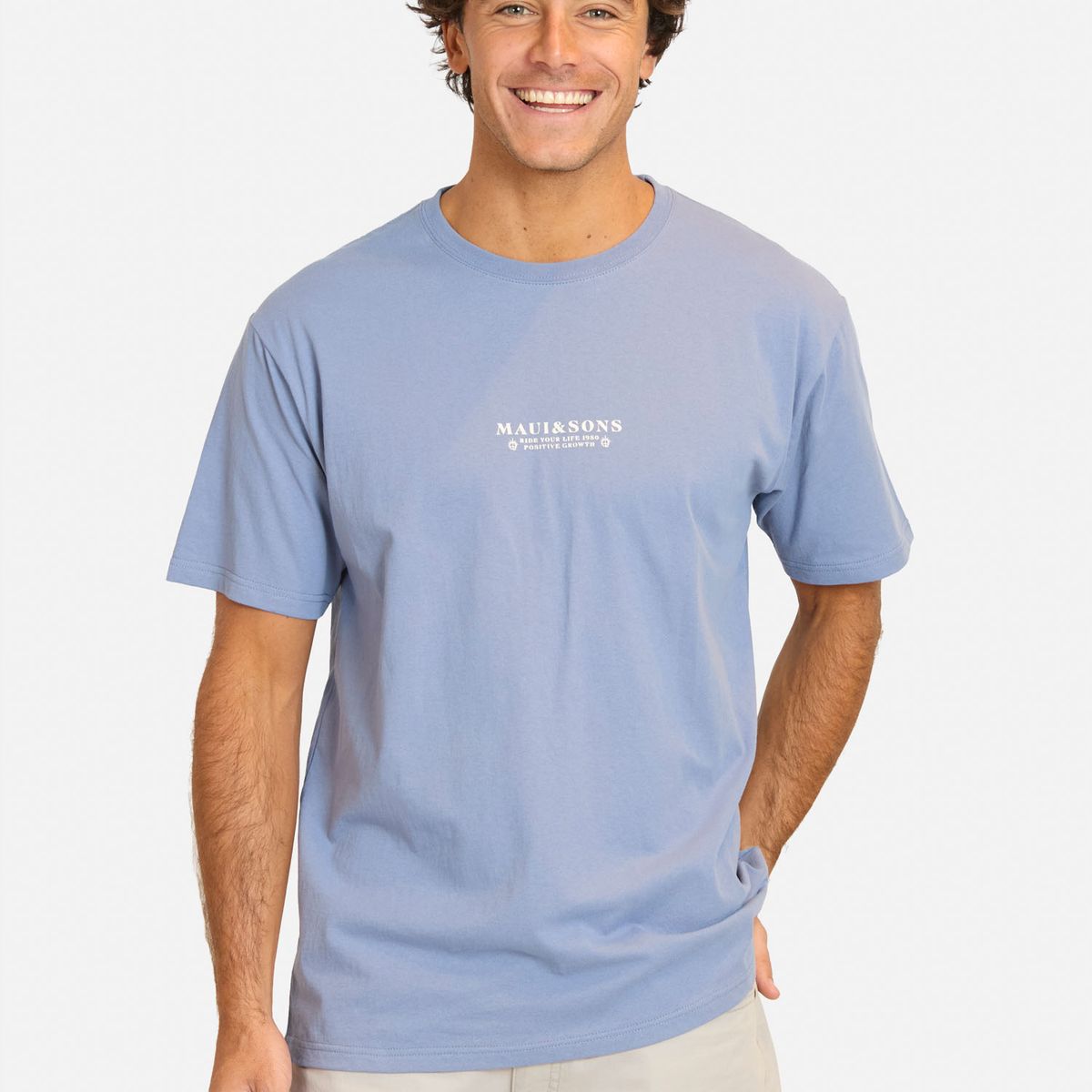 MAUI AND SONS - Polera MC Feyut Morado Hombre Maui And Sons