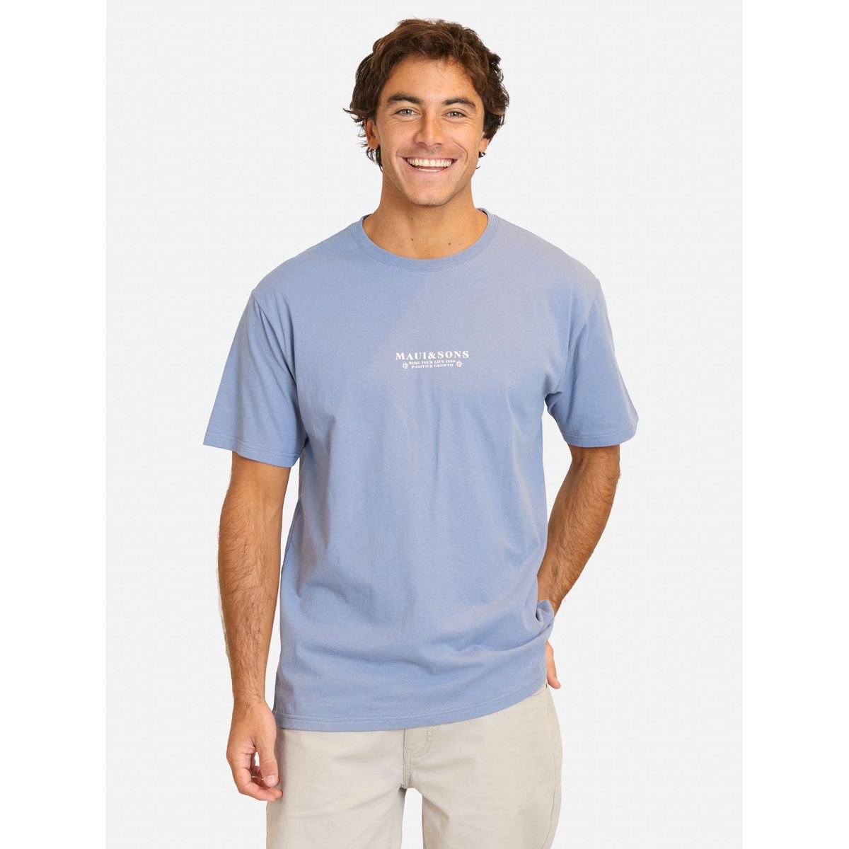 MAUI AND SONS - Polera MC Feyut Morado Hombre Maui And Sons