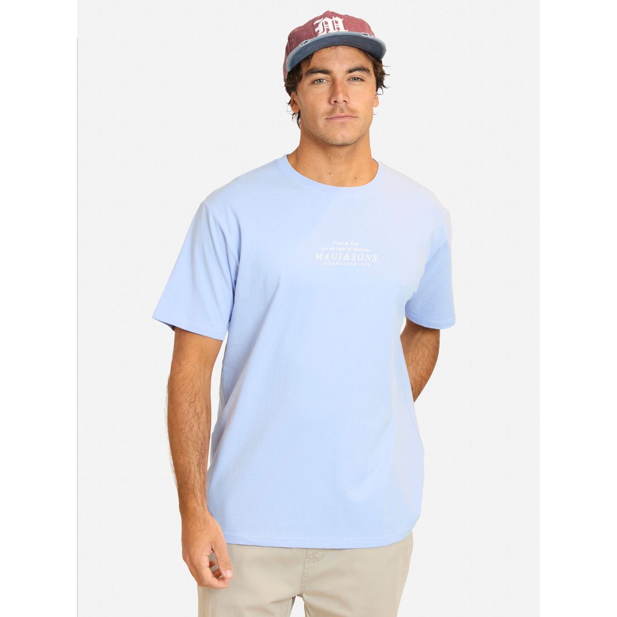 MAUI AND SONS - Polera MC Faluz Morado Hombre Maui And Sons