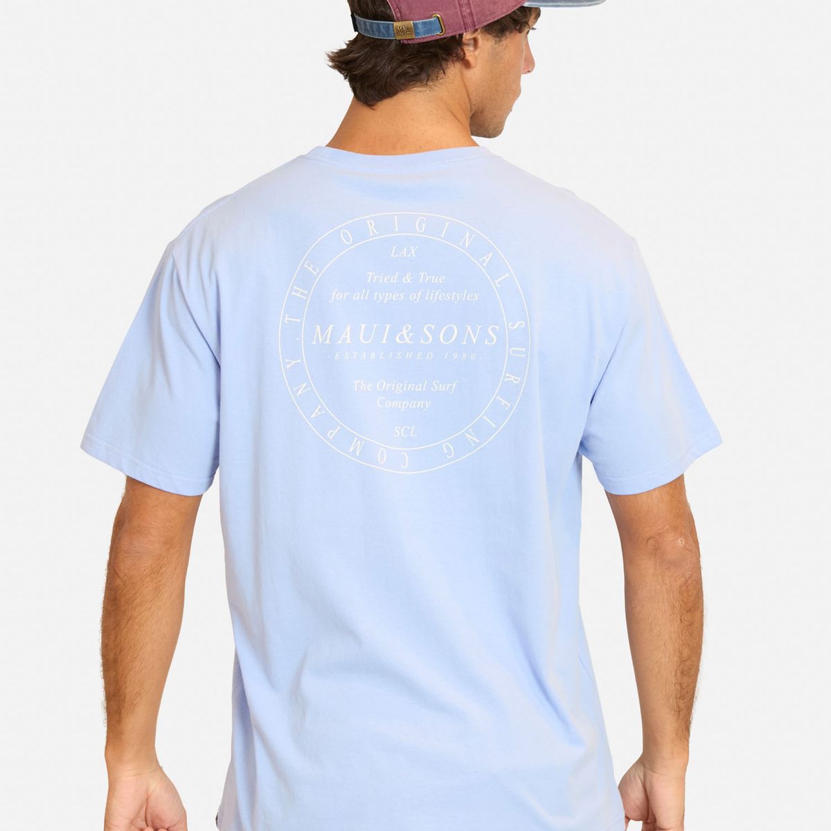 MAUI AND SONS - Polera MC Faluz Morado Hombre Maui And Sons