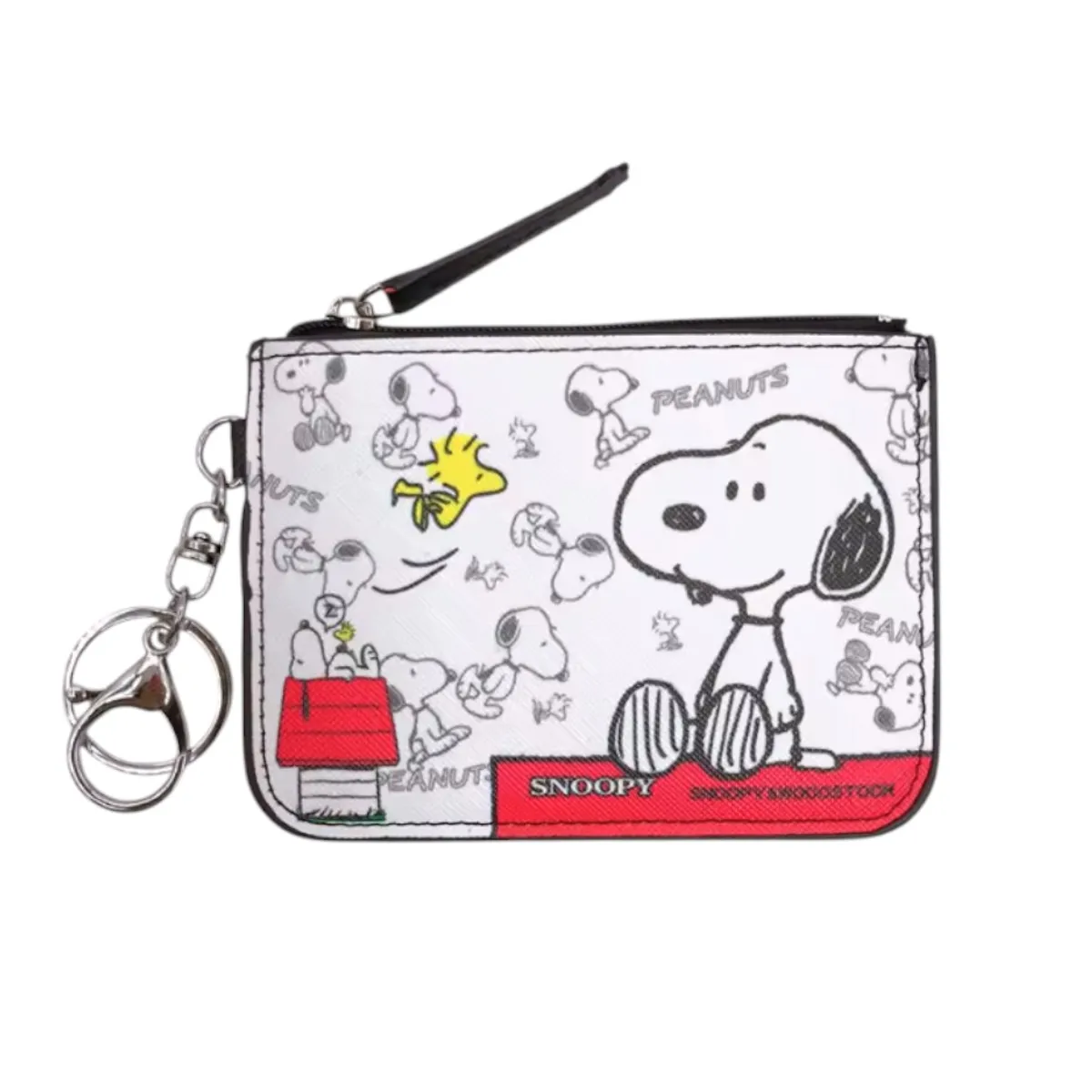 GENERICO - Monedero Tarjetero Llavero Snoopy Peanuts Kawaii Regalo