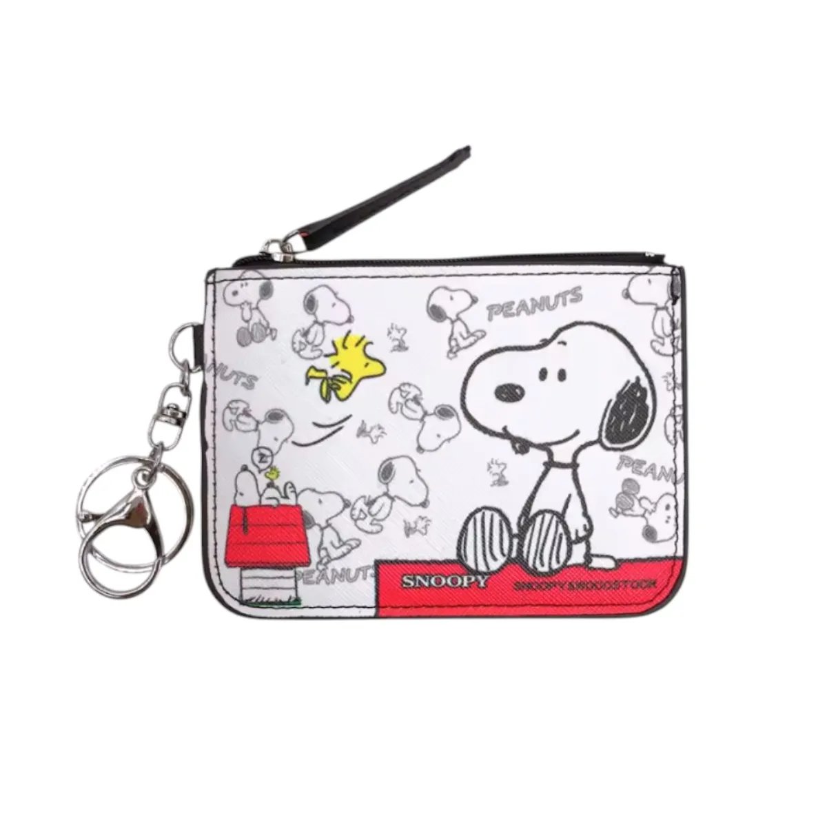 GENERICO - Monedero Tarjetero Llavero Snoopy Peanuts Kawaii Regalo
