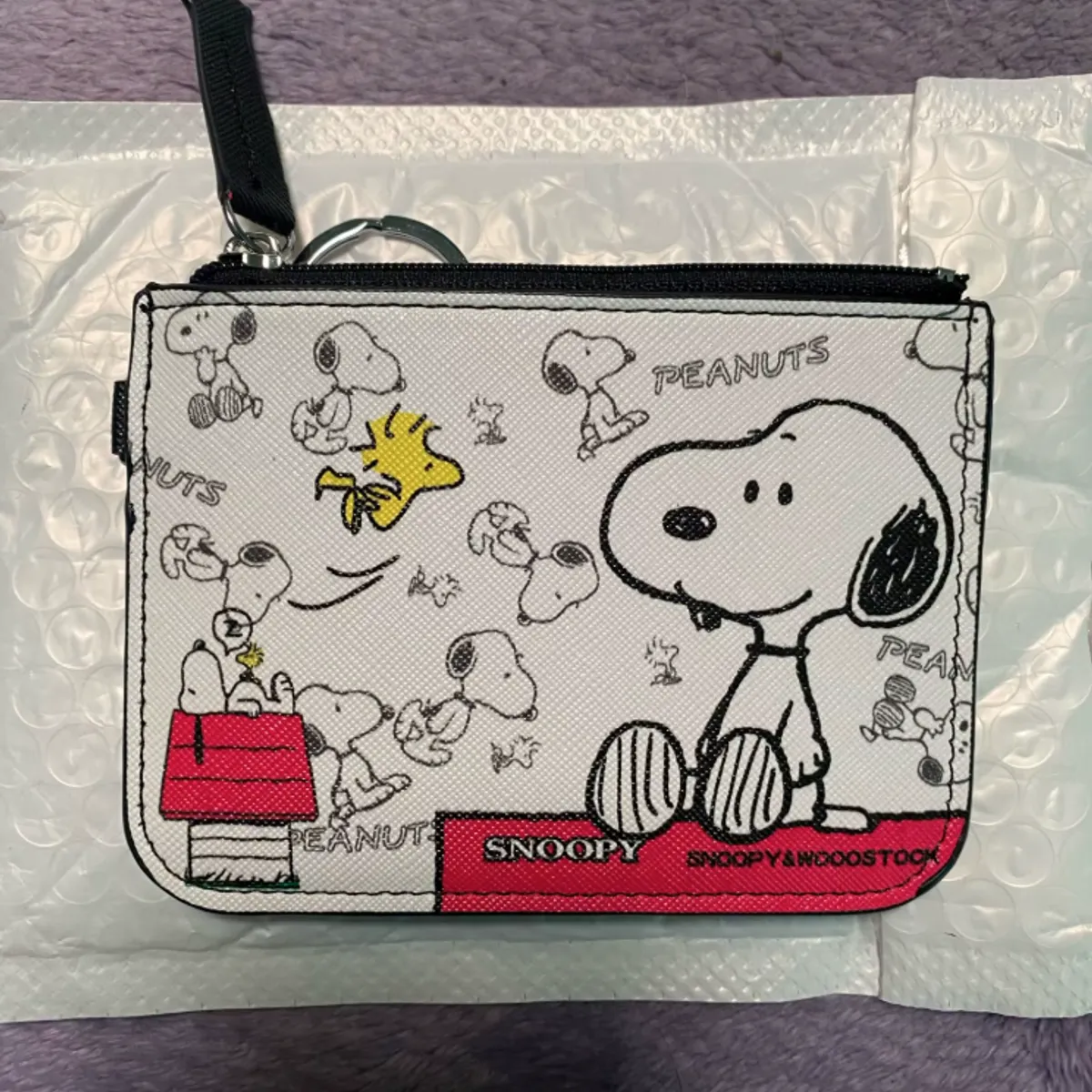 GENERICO - Monedero Tarjetero Llavero Snoopy Peanuts Kawaii Regalo