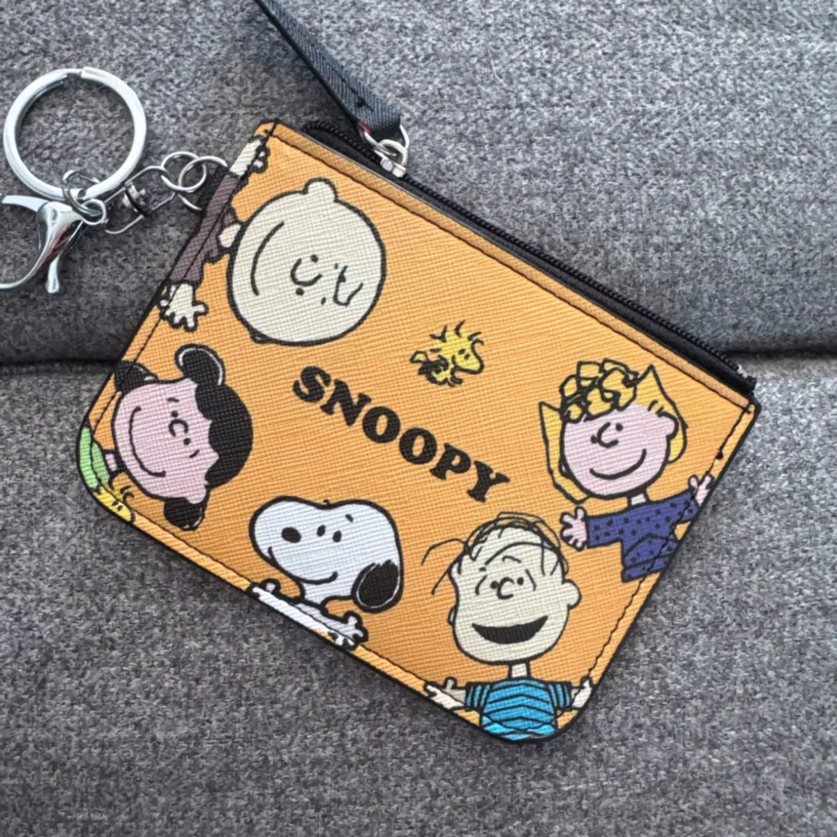 GENERICO - Monedero Tarjetero Llavero Snoopy Peanuts Kawaii Regalo