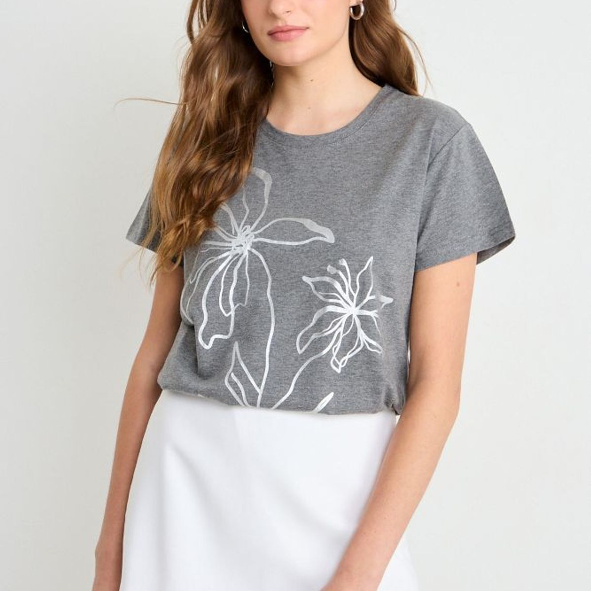 IO - Polera Fantasia Mujer Gris Io