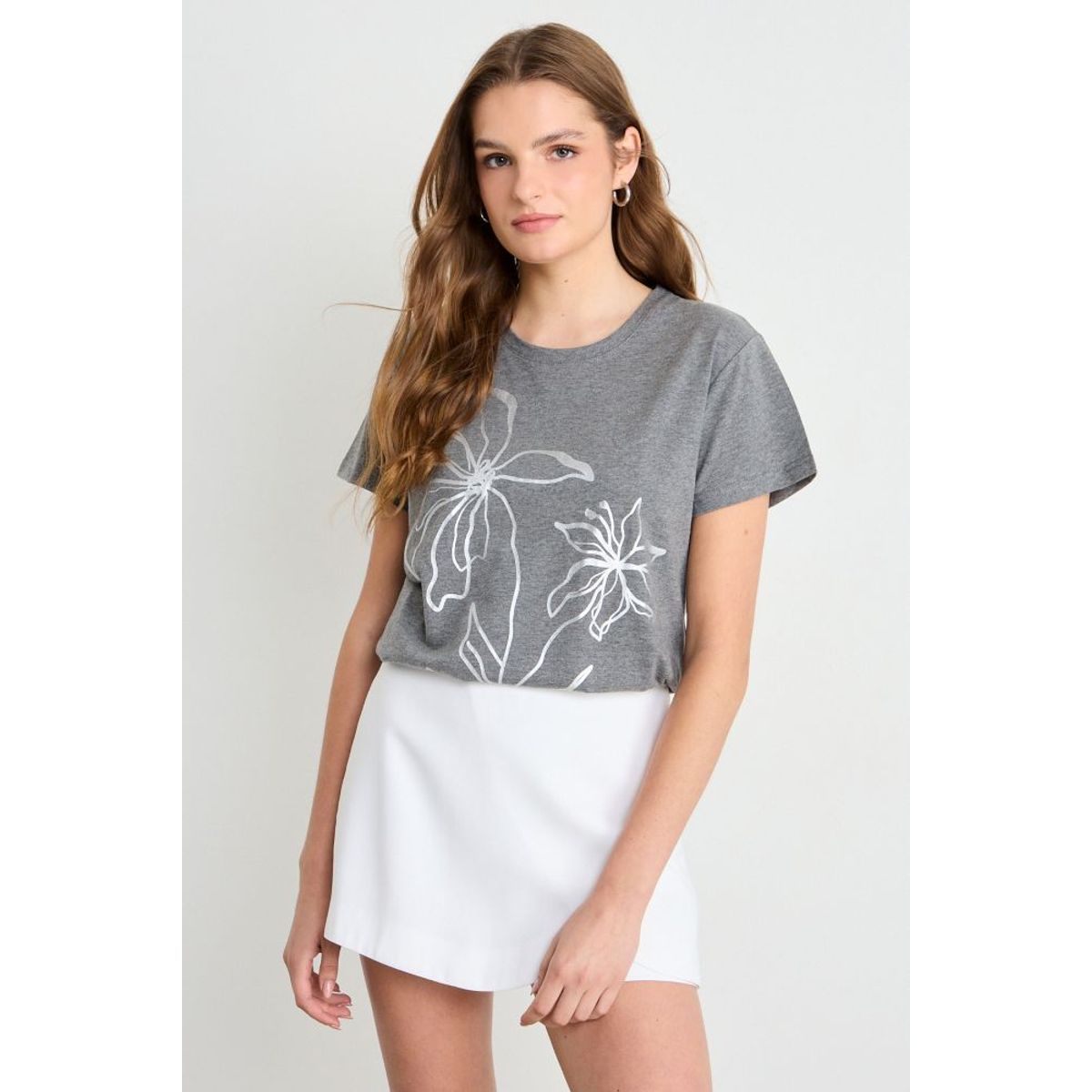 IO - Polera Fantasia Mujer Gris Io