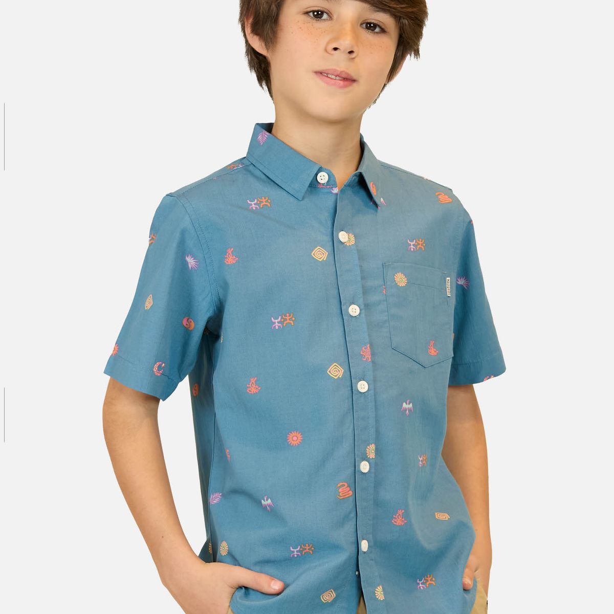 MAUI AND SONS - Camisa MC Suric Multicolor Niño Maui And Sons