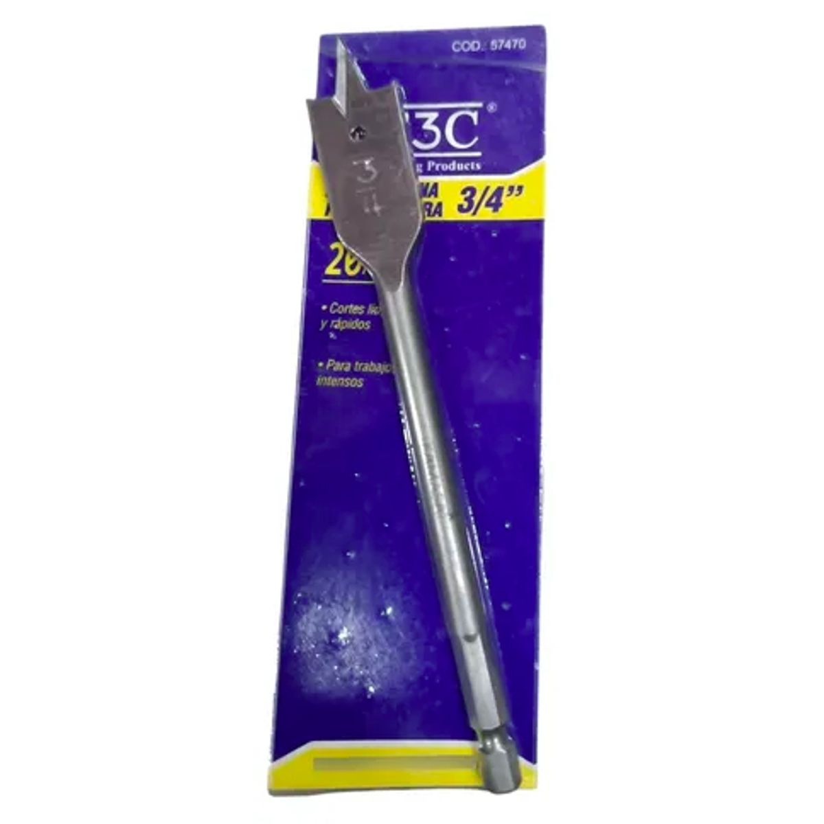 GENERICO - Broca Paleta Plana Para Madera F3C  3/4''  20mm