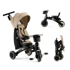 KINDERKRAFT - Triciclo Multifuncional 5 en 1 JAZZ Beige