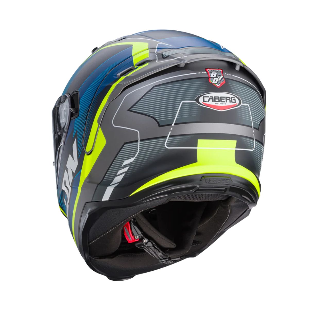 CABERG - Casco De Moto Caberg Avalon X Optic Matt Grey Blue Yellow Fluor_.
