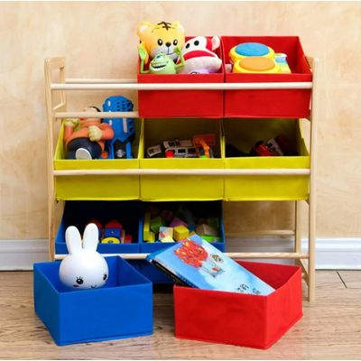 Imagen 2 del producto Estante Infantil Organizador De Juguetes Repisa 64x60x285cm Madera