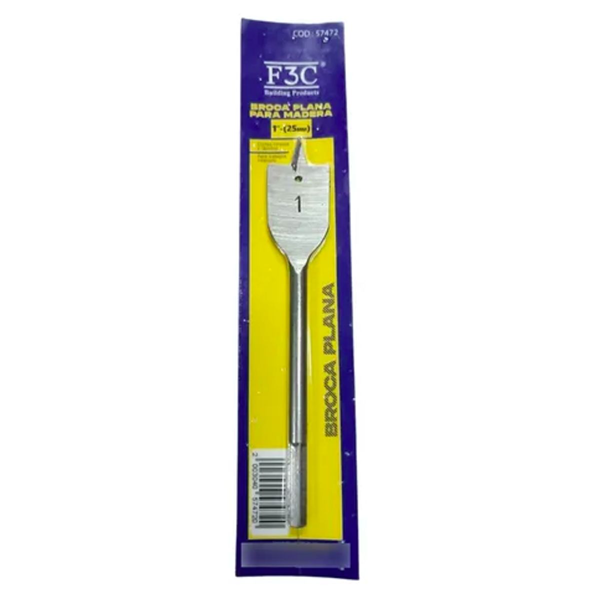 GENERICO - Broca Paleta Plana Para Madera F3C 1 25mm