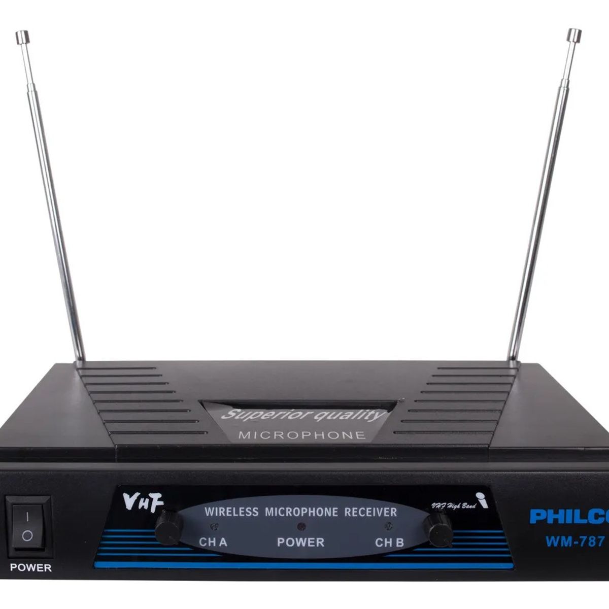 PHILCO - Kit De 2 Micrófonos Inalámbricos Vhf Philco Wm787 Karaoke