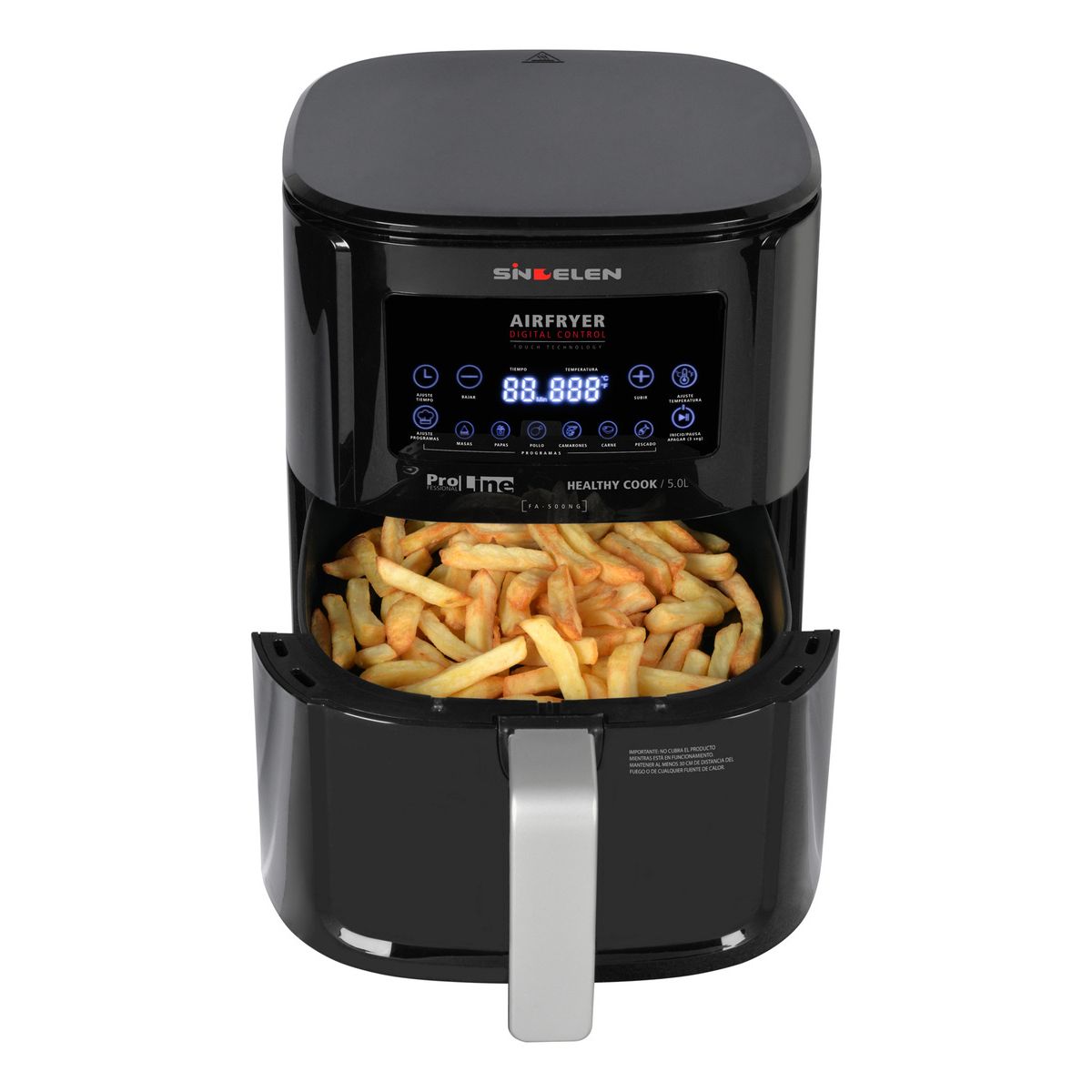 SINDELEN - Freidora De Aire Air Fryer 5.5 Lts Fa-500ng Sindelen