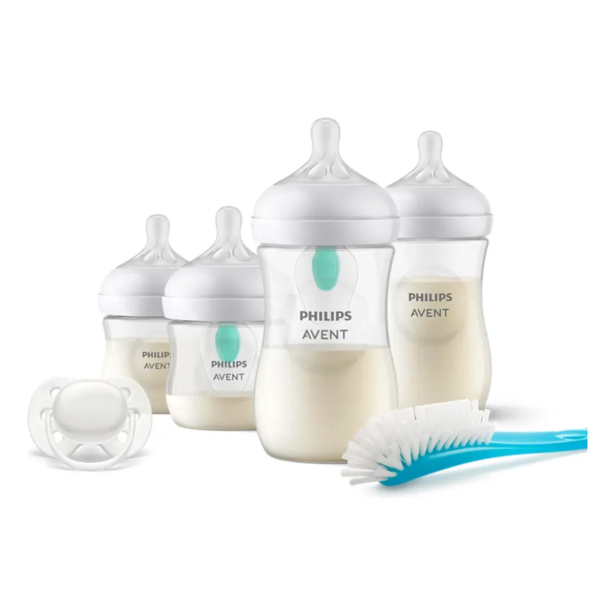 AVENT - Set Mamaderas Natural Response con Chupete y Cepillo Airfree Scd65711