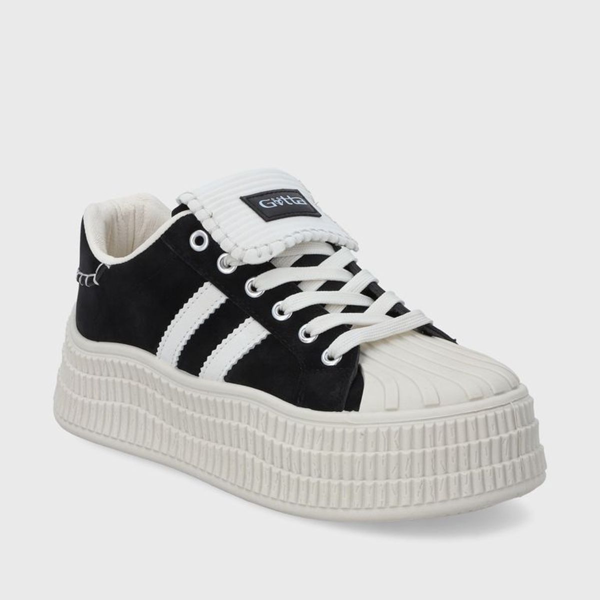 GOTTA - Zapatilla Plataforma Negra Mujer 58021