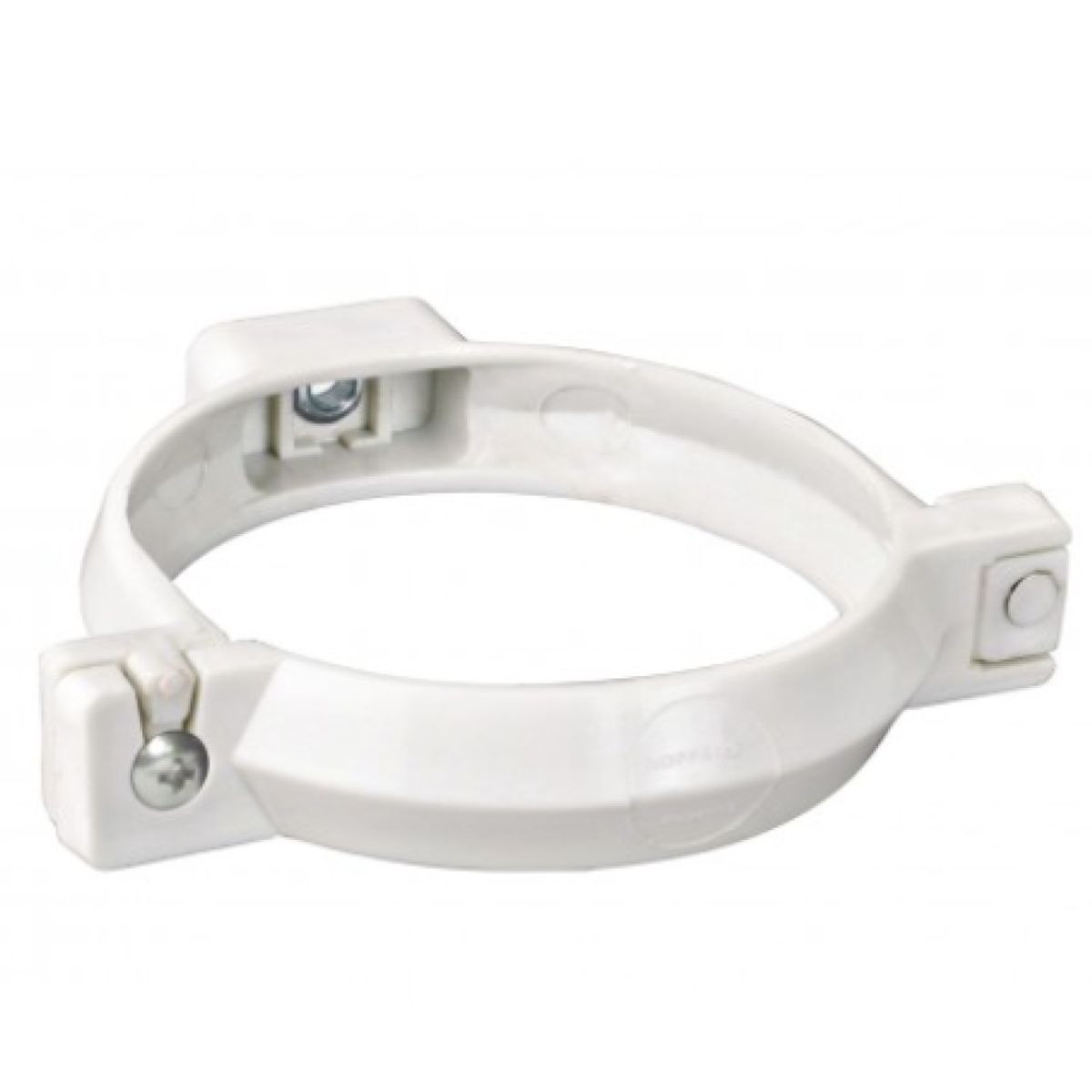 HOFFENS - ABRAZADERA TUBO BAJADA 75 MM CANALETA PVC BLANCO PH25