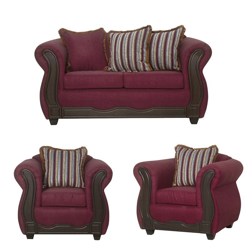 BLACK FACTORY - Juego de Living 2 1 1 Sofia