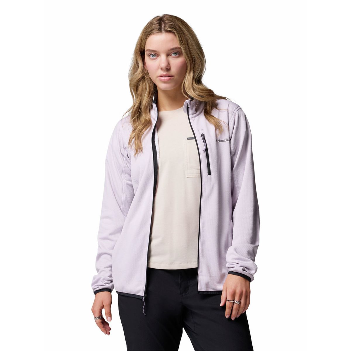 COLUMBIA - Polar Mujer Essential Hike Grid Morado COLUMBIA