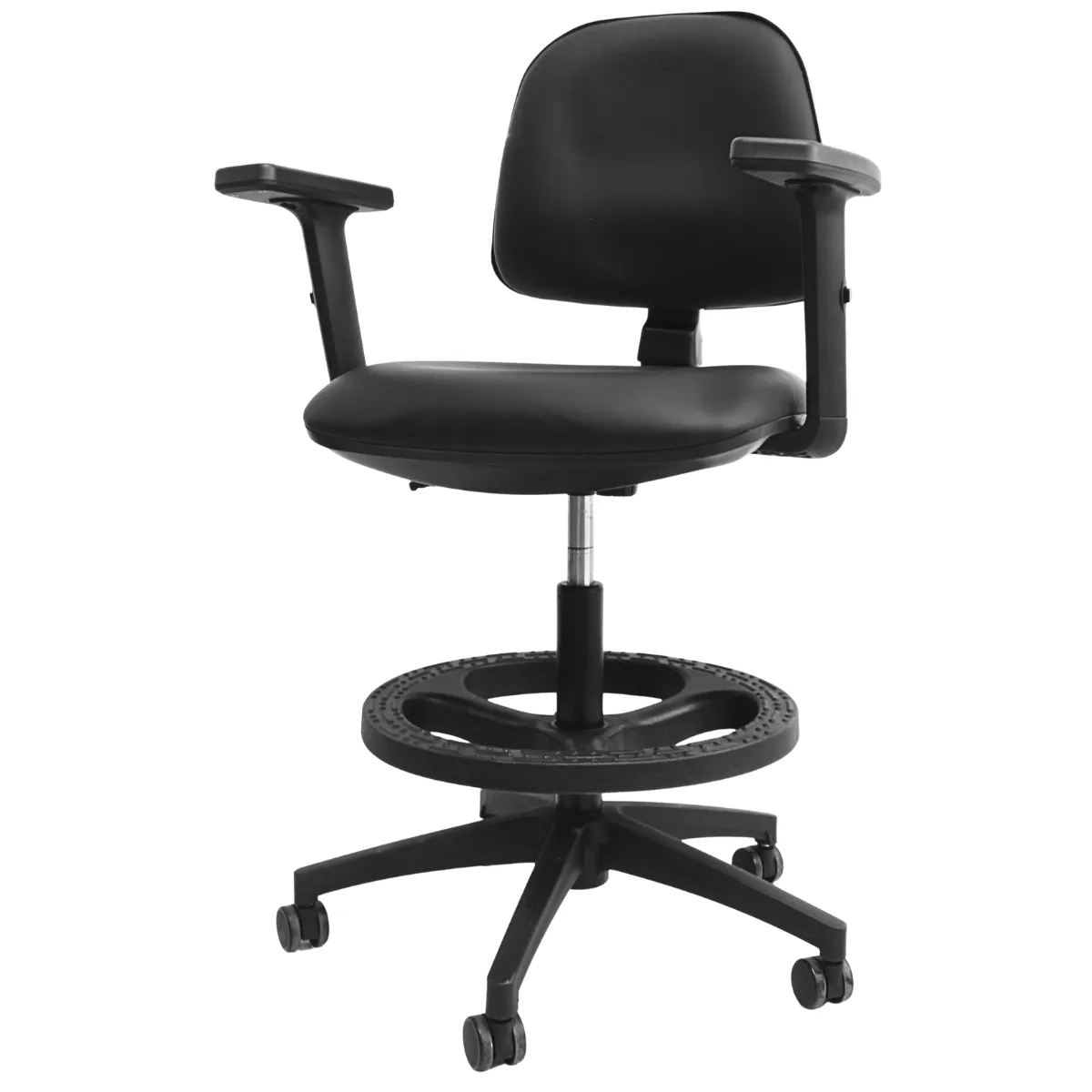 GENERICO - Silla Alta de Cajero Rudy CA520 - PU Ecocuero