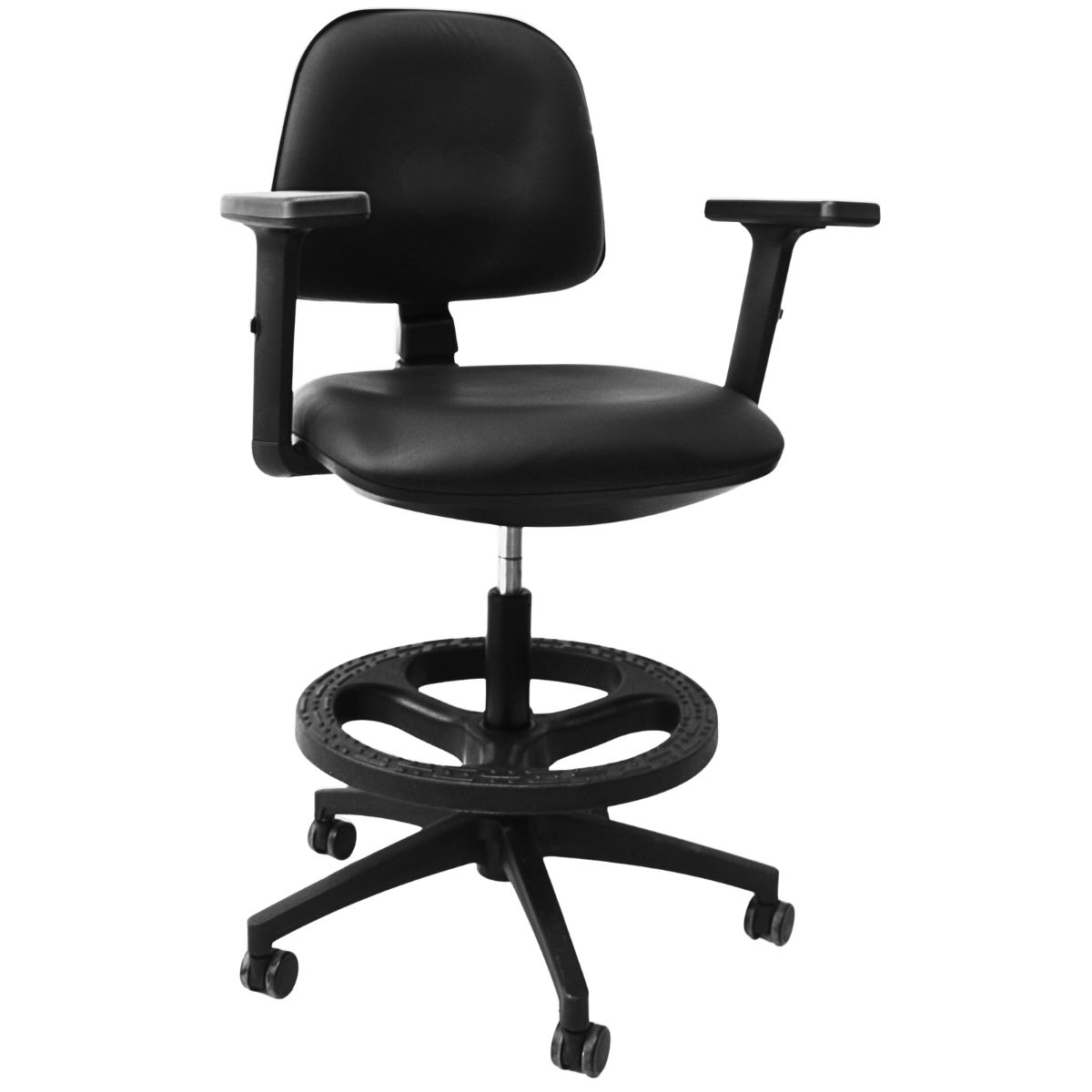 GENERICO - Silla Alta de Cajero Rudy CA520 - PU Ecocuero