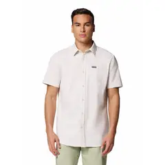 COLUMBIA - Camisa MC Hombre Rapid Rivers Novelty Gris