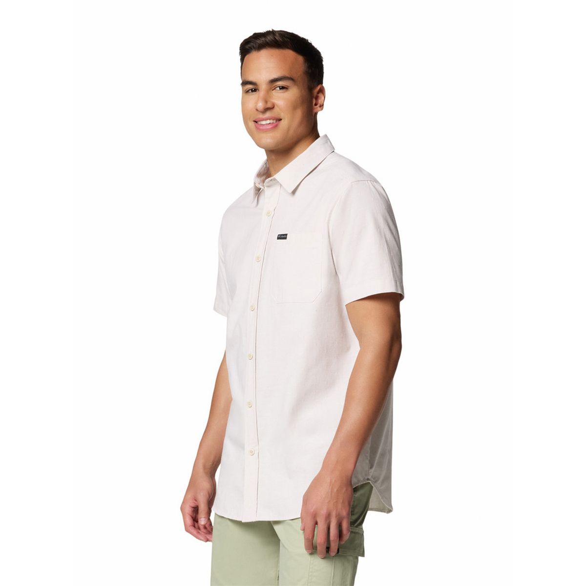 COLUMBIA - Camisa M/C Hombre Rapid Rivers Novelty Gris COLUMBIA