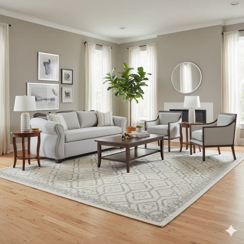 SITIAL HOME - Living 311 Tripoli gris claro sofa 3c resortes + 2 sitiales