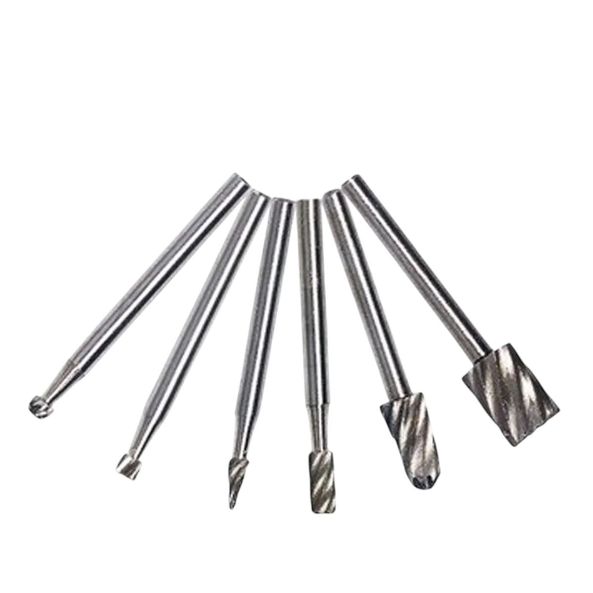 GENERICO - Kit Accesorios Dremel 6 Pcs Para Gravados Y Desbaste