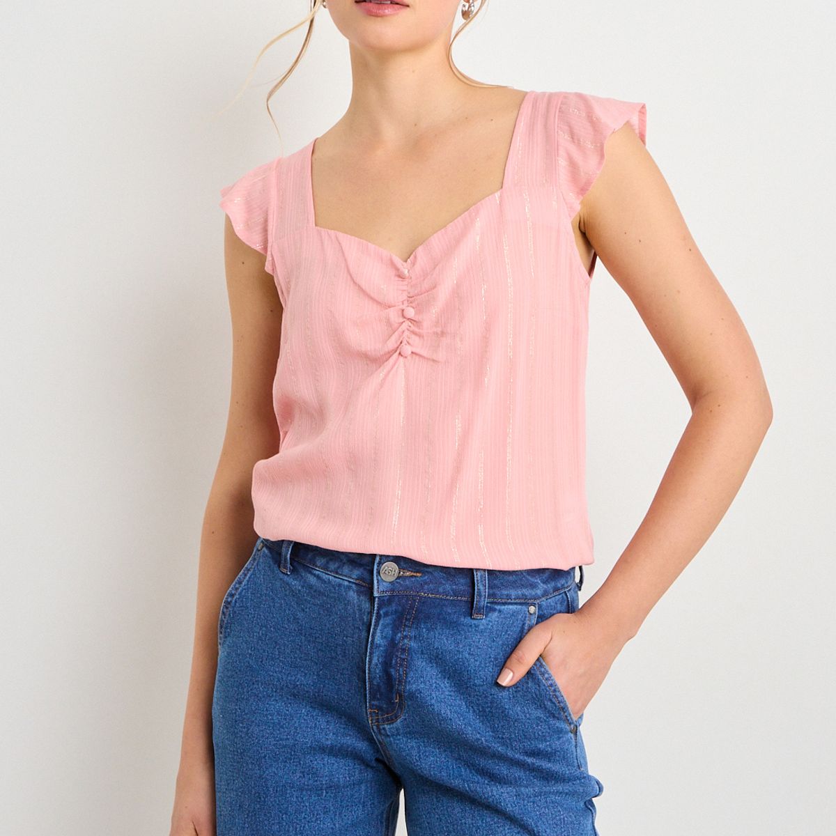 ASH - Blusa Fantasia Mujer Rosa Ash