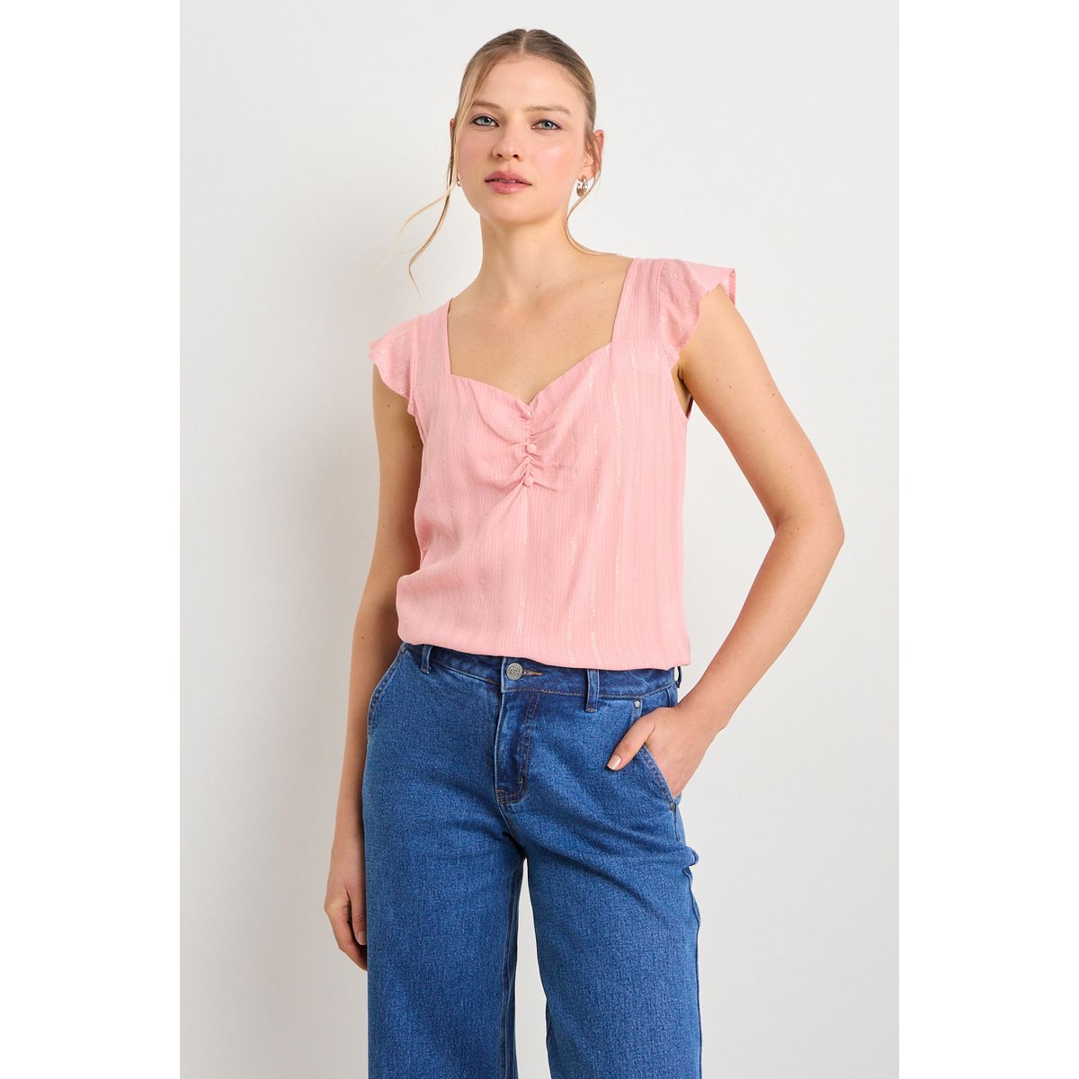 ASH - Blusa Fantasia Mujer Rosa Ash
