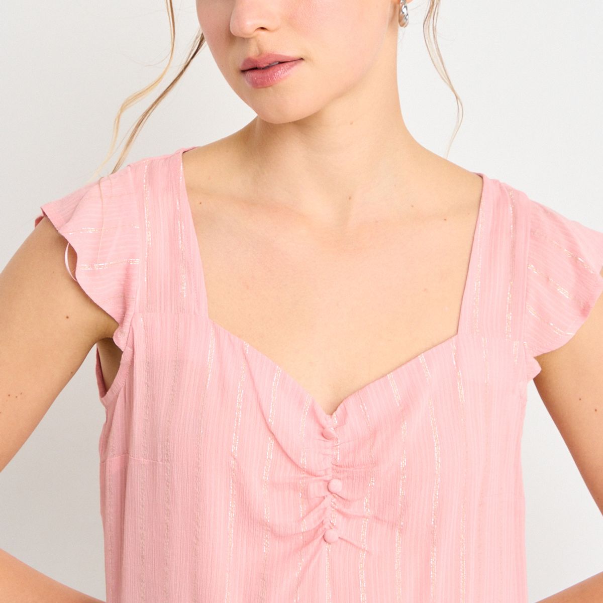 ASH - Blusa Fantasia Mujer Rosa Ash