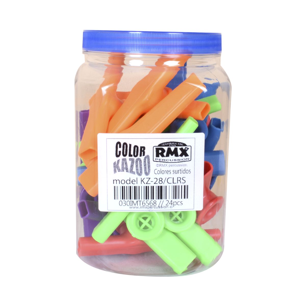 RMX - KAZOO PLÁSTICO 24 PCS COLORES KZ-28/CLRS RMX