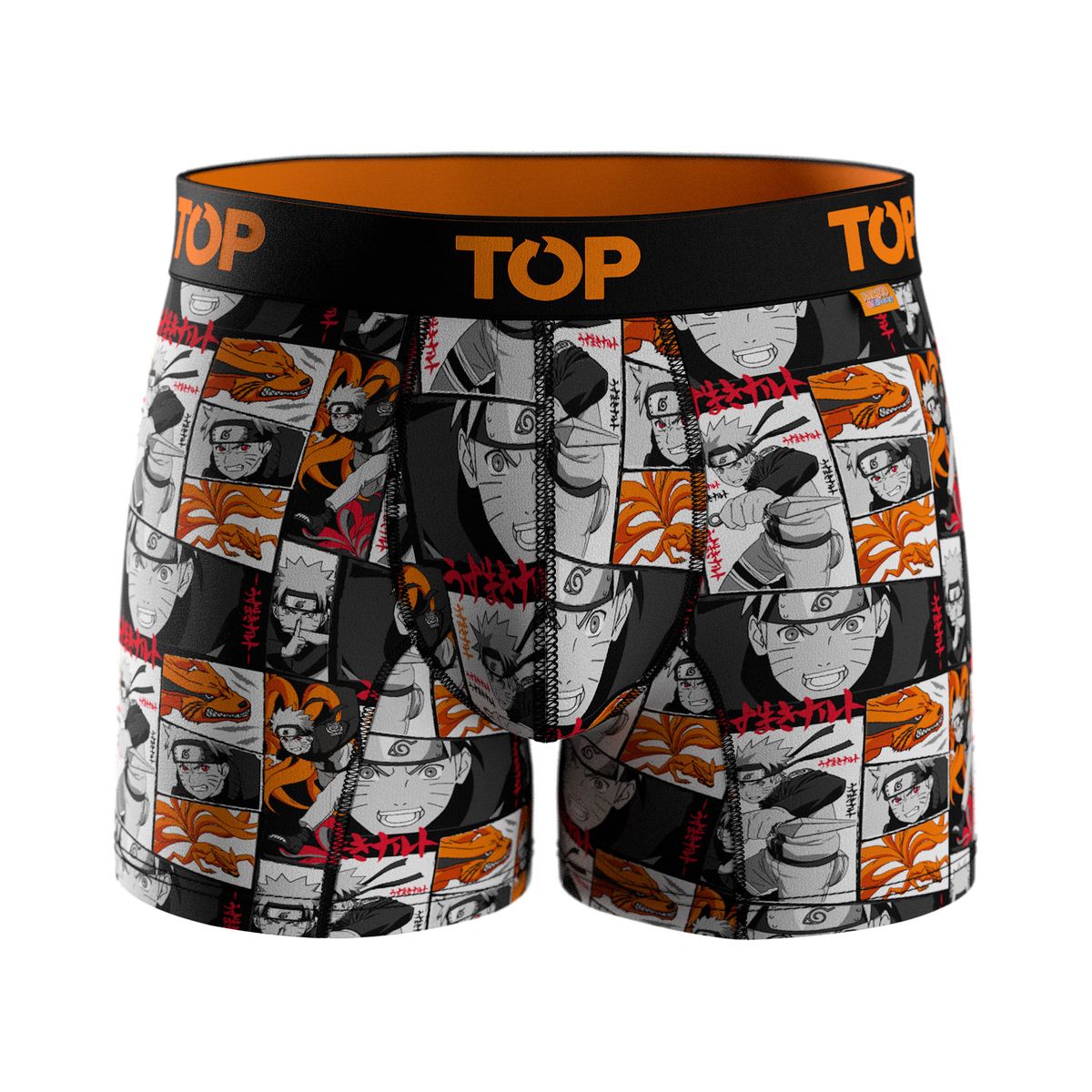 TOP - Bóxer Medio Microfibra Naruto Shippuden Pack 3 C3 Top