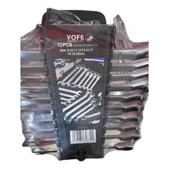 GENERICO - Juego De Llaves Punta Corona Con Chicharra 10 Piezas