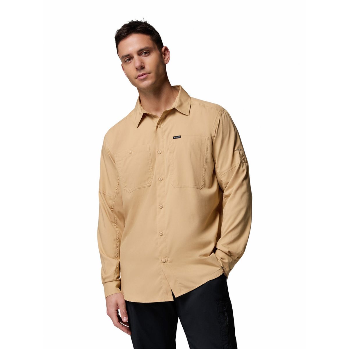 COLUMBIA - Camisa Manga Larga Hombre Silver Ridge Beige COLUMBIA