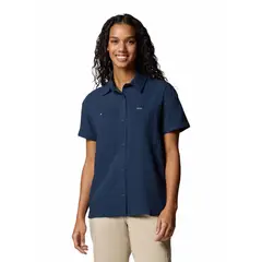 COLUMBIA - Camisa M/C Mujer Silver Ridge Utility Azul