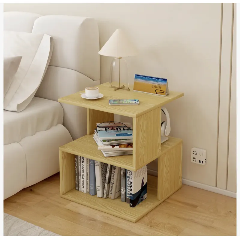 HOMER DESIGN - Velador Simple Moderno Repisa 40x40x53cm Hecho En Melamina