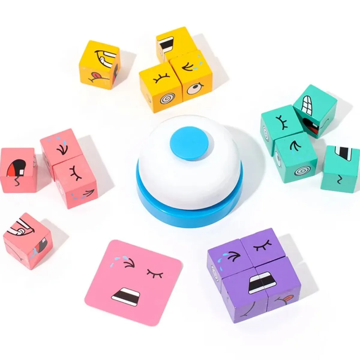 GENERICO - Juego De Expresión Cubo Cambia De Cara+campana