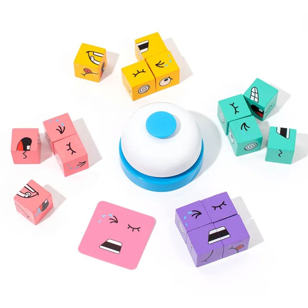 GENERICO - Juego De Expresión Cubo Cambia De Cara+campana